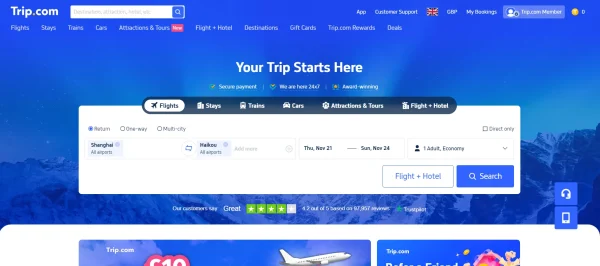 Flights with Trip.com